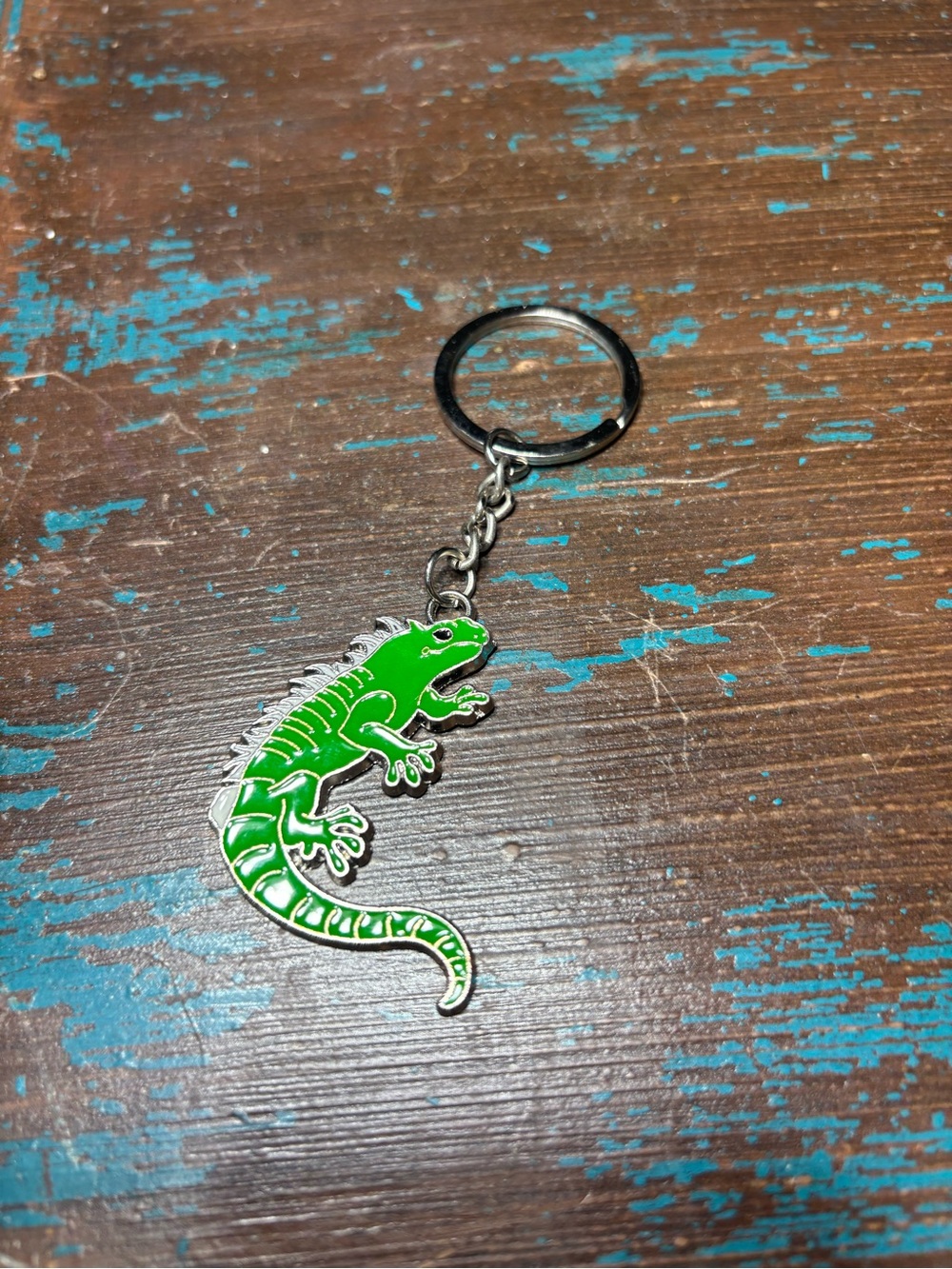 New Green Iguana Reptile Bag Charm Keychain - Stylish Pet-Themed Accessory